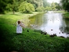 Girl and Duckies in Saratoga Springs 2013 by Heavenly Ryan